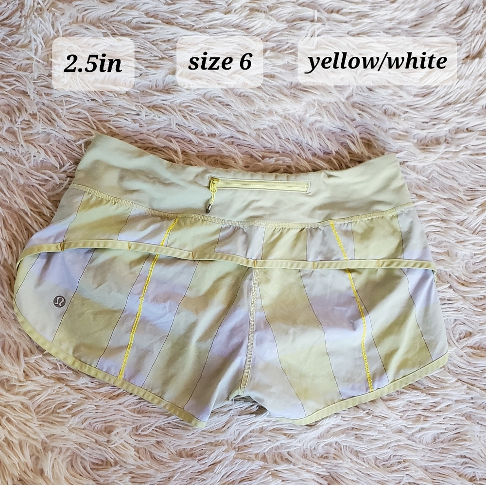 lululemon checkered speed up shorts